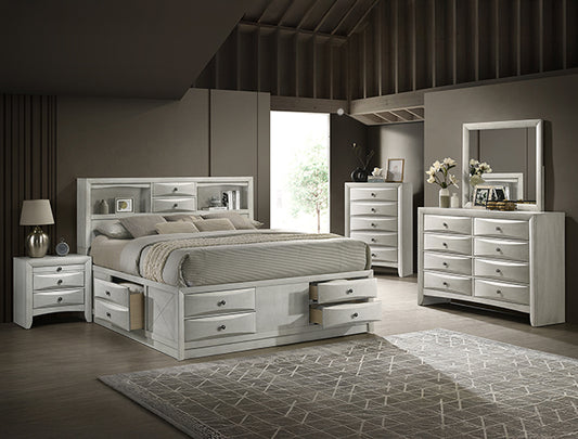 SETB4255 EMILY STORAGE WHITE BEDROOM