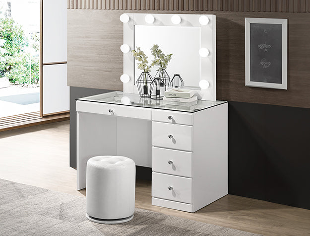 Morgan  Makeup Vanity Set with Lighted Mirror