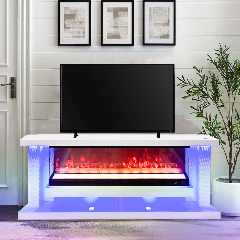 A87 TV STAND W/FIREPLACE 71
